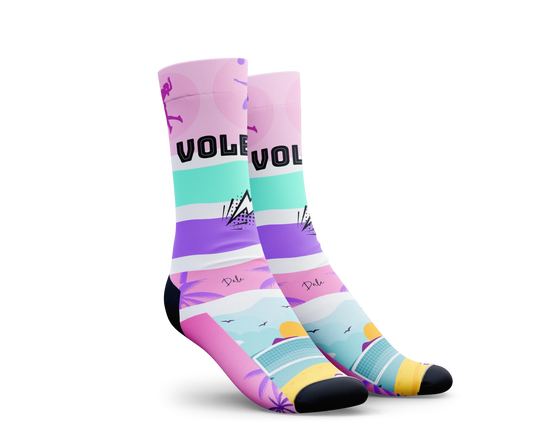 VOLEIBOL DISEÑO CALCETIN ALREVES