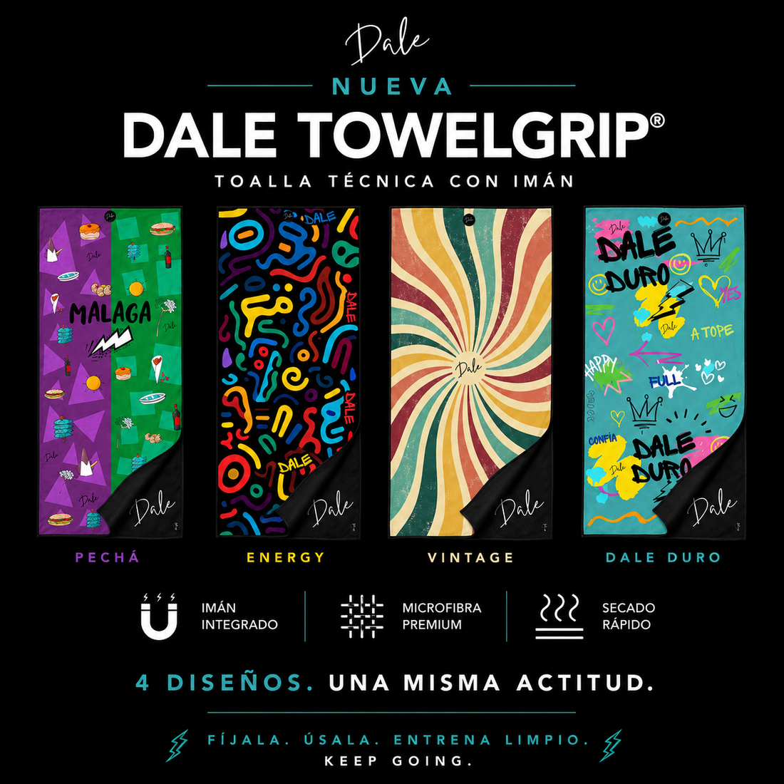 DALE TOWEL GRIP®: la toalla deportiva que se queda donde la necesitas