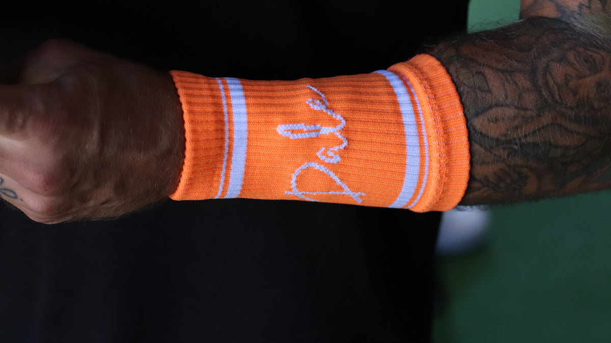 Dale Pulse Muñequera Deportiva Naranja Fluor