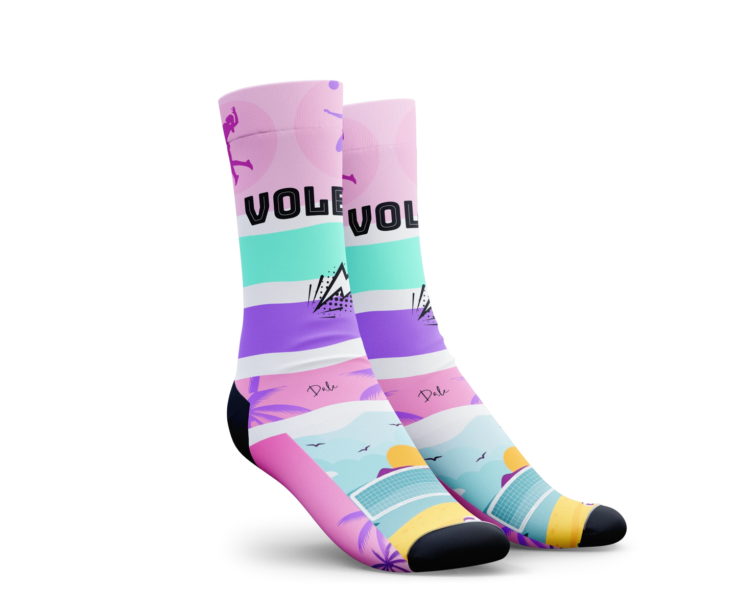 VOLEIBOL DISEÑO CALCETIN ALREVES